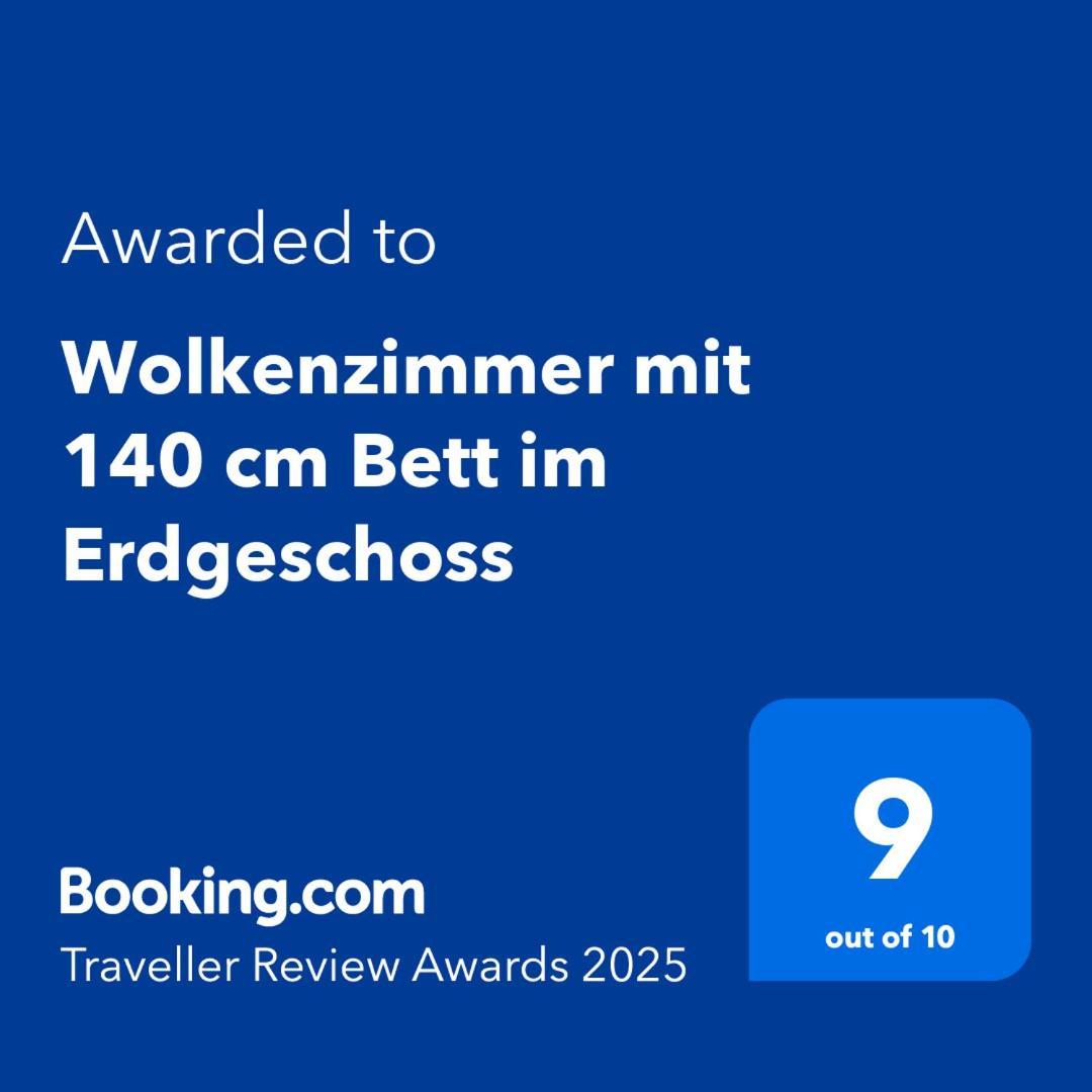 Wolkenzimmer Mit 140 Cm Bett Im Erdgeschoss Seligenstadt Dış mekan fotoğraf